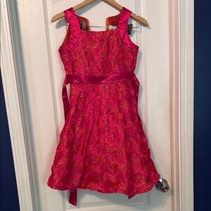 Rare Editions Red Peplum A-Line Dress for Wedding Guest